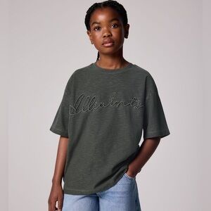 smALLSAINTS Kid’s Graphic Crew Cotton T-Shirt / 11-12 Years / Grey / ALL SAINTS